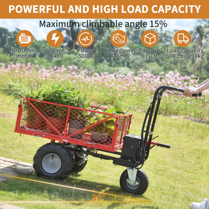 Electric Wheelbarrow Utility Cart