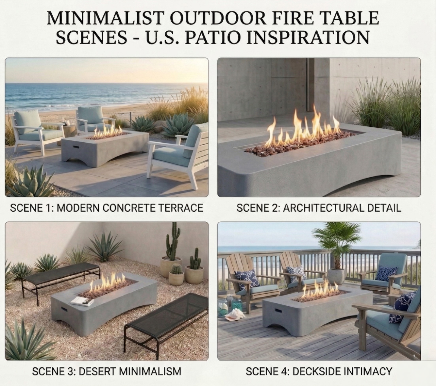 Outdoor Gas Fire Pit 50000 BTU