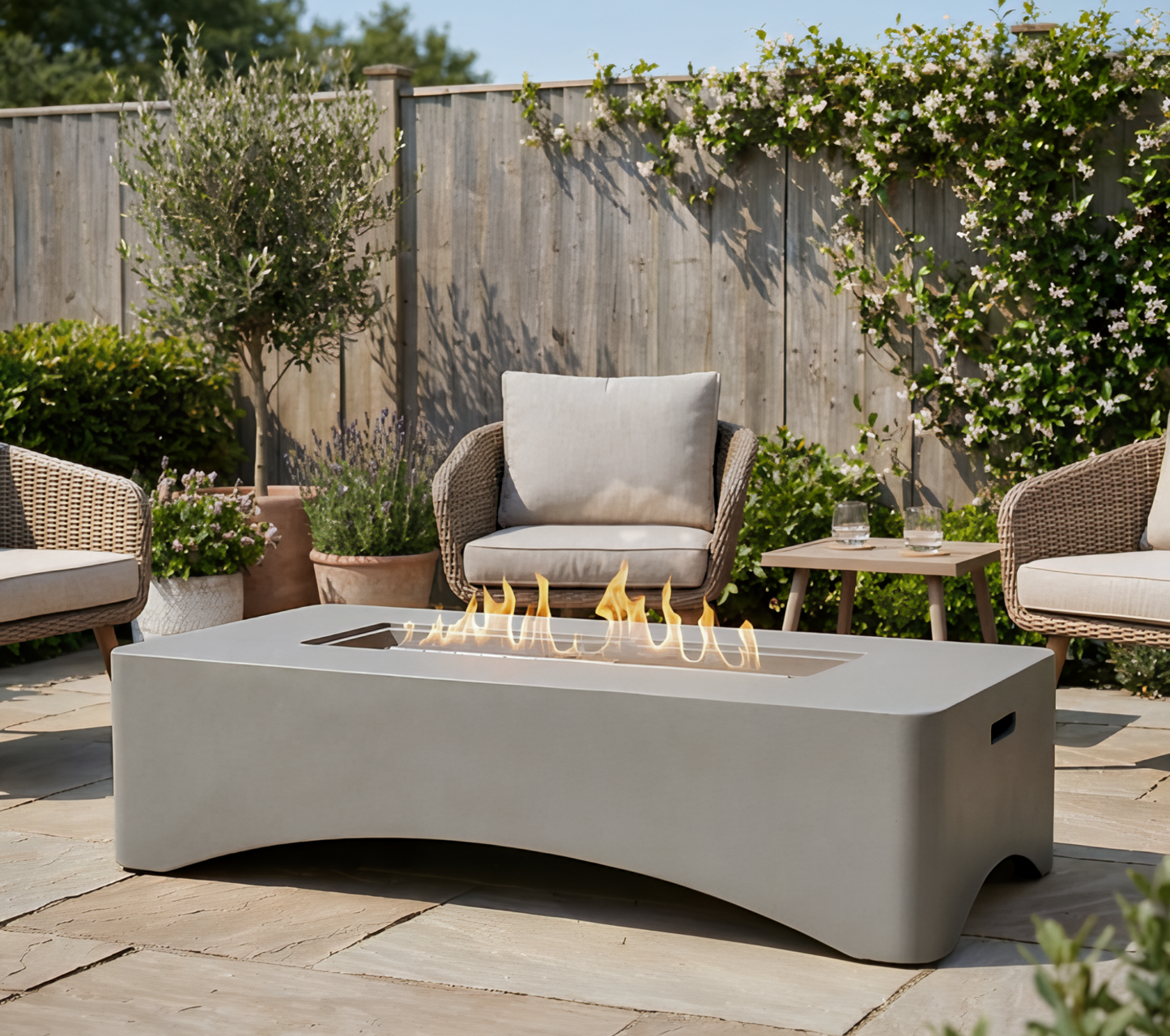Outdoor Gas Fire Pit 50000 BTU
