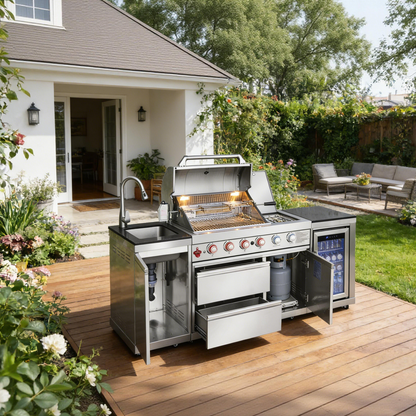 Outdoor Propane Gas BBQ Grill