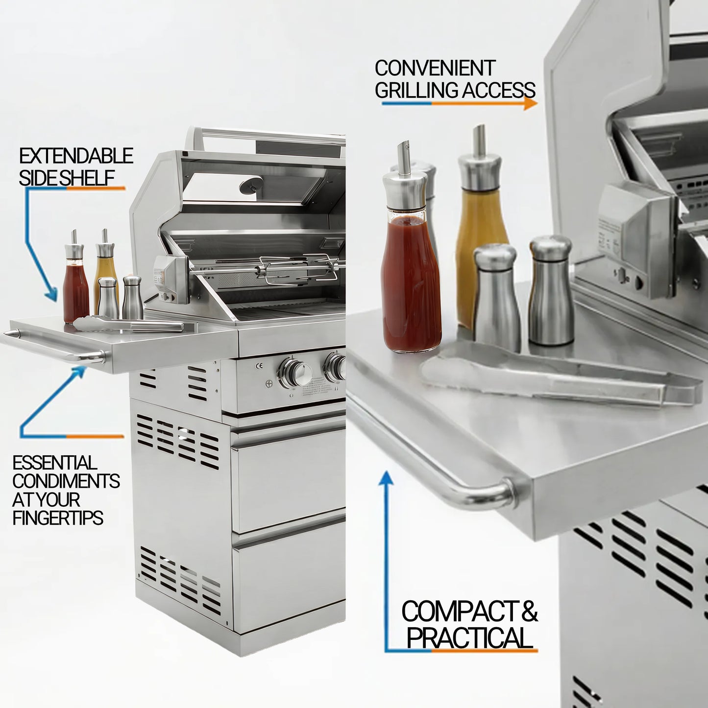 Outdoor Stainless Steel Gas Grill