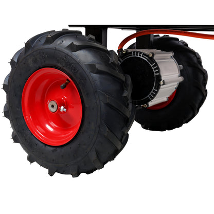 Powered Utility Garden Wagon Dump Cart Electric Wheelbarrow