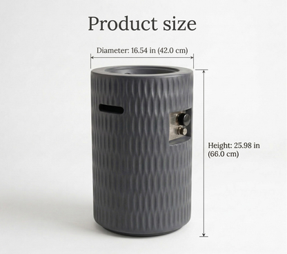 Cylindrical Propane Fire Pit