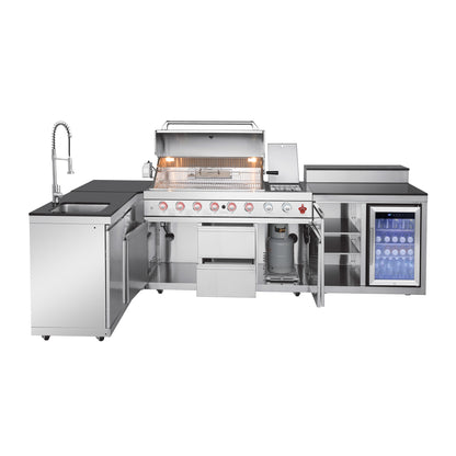 Propane Grill Outdoor Kitchen Island