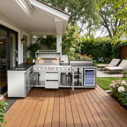 Propane Grill Outdoor Kitchen Island