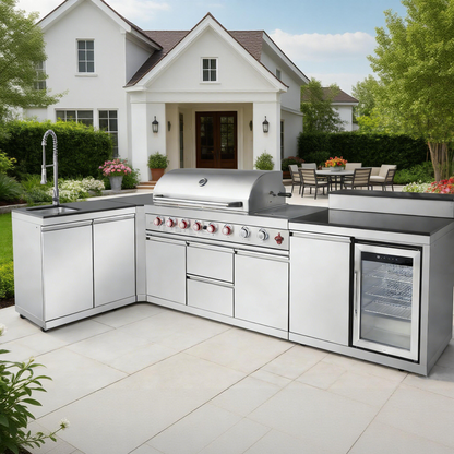 Propane Grill Outdoor Kitchen Island