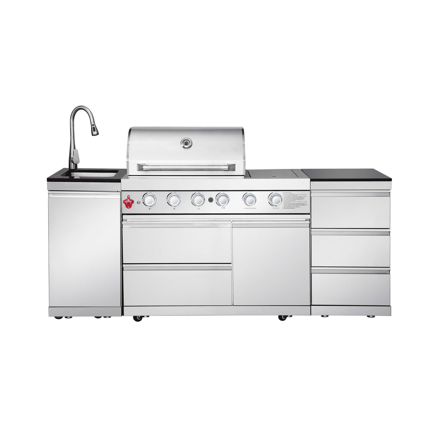 Stainless Steel Propane Gas BBQ Grill