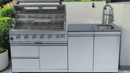 6-Burner 85000 BTU Deluxe Stainless Steel Gas Grill