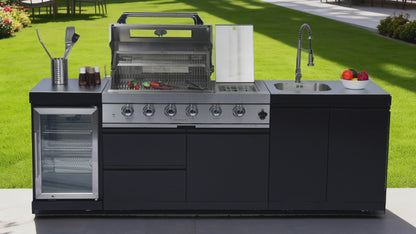 98-Inch Deluxe Stainless Steel Gas Grill