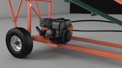 12-Inch Width PVC Belt Firewood Conveyor