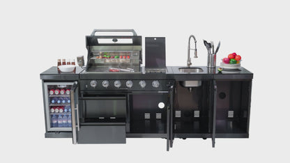 Stainless Steel Gas Grill Set