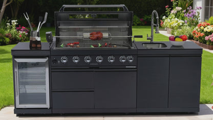 Deluxe Stainless Steel Barbecue Gas Grill