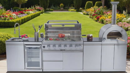 128-Inch 120000- BTU Multi-function Barbecue Grill